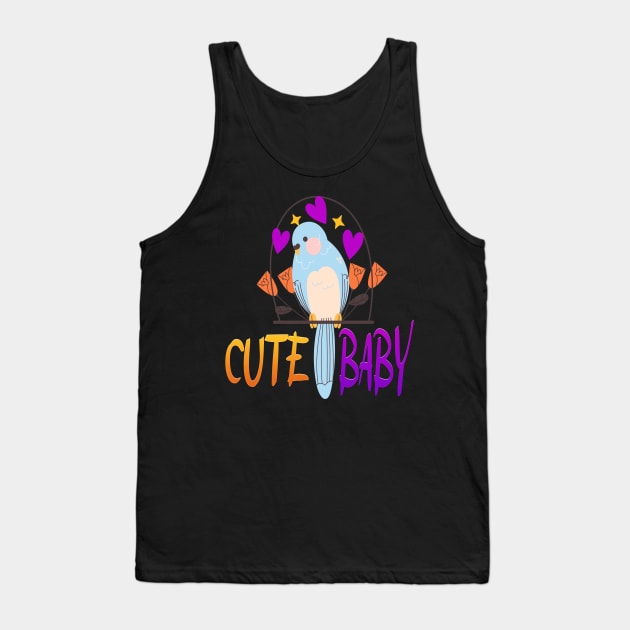 (Parrot) Cute baby Tank Top by Abouharoune